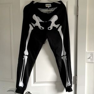 Tipsy Elves Skeleton Pants - size Medium